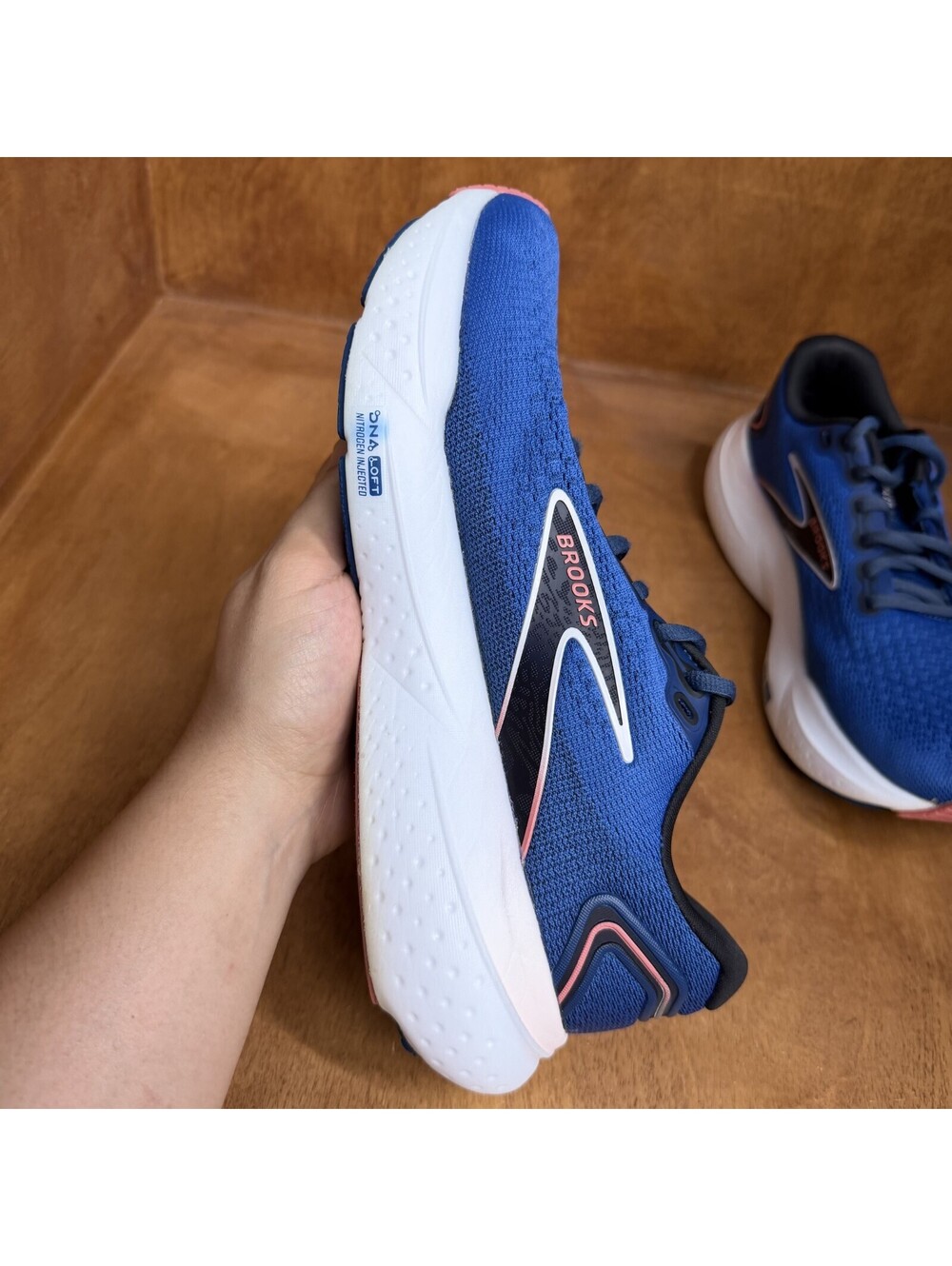 Brooks Glycerin 21 Shoes Women Sz 9 B Blue DNA Loft Cushion Sneakers 1204081B496 - Picture 11 of 15